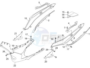 Nexus 250 SP e3 (UK) UK drawing Side cover - Spoiler