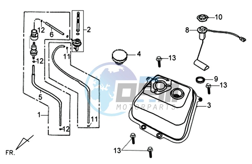 FUEL TANK - FUEL CUT