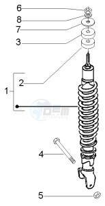 Liberty 50 4t RST ptt (F) France drawing Rear Damper