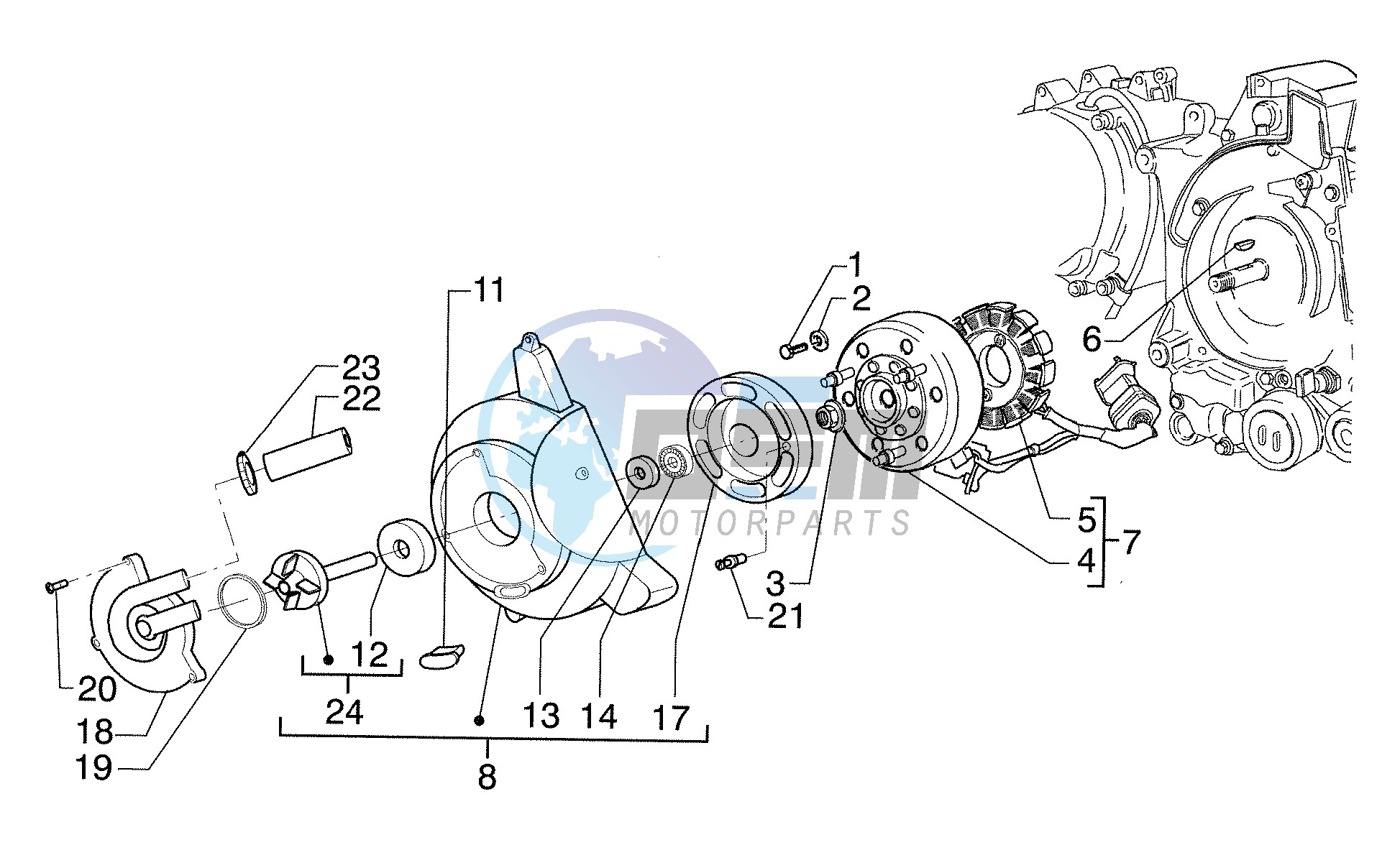 Cdi magneto assy