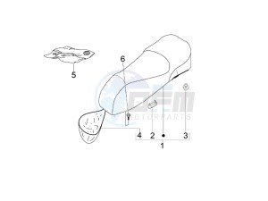 Granturismo 200 L drawing Saddle - Tool roll