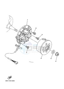 YZ250 (B9U6) drawing GENERATOR