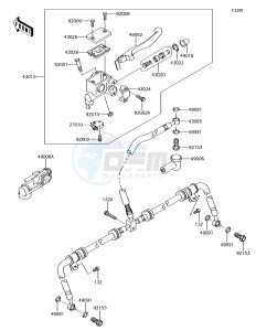 BRUTE FORCE 750 4x4i EPS KVF750HFF EU drawing Front Master Cylinder