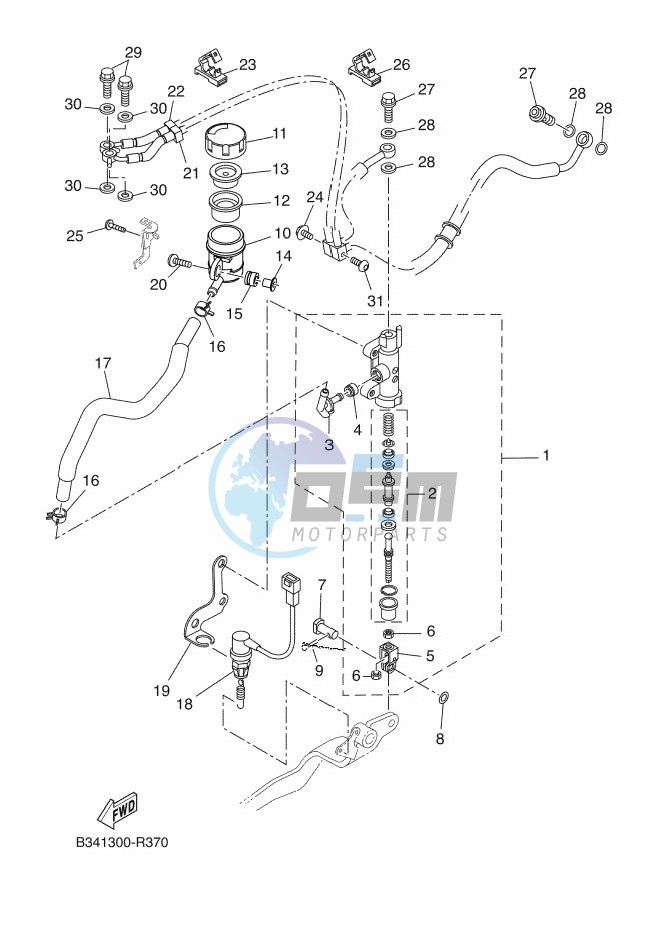 REAR MASTER CYLINDER