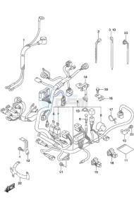 DF 9.9B drawing Harness Tiller Handle w/Power Tilt