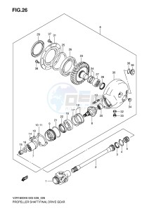 VZR1800 (E3-E28) INTRUDER drawing PROPELLER SHAFT FINAL DRIVE GEAR (MODEL K6 K7)