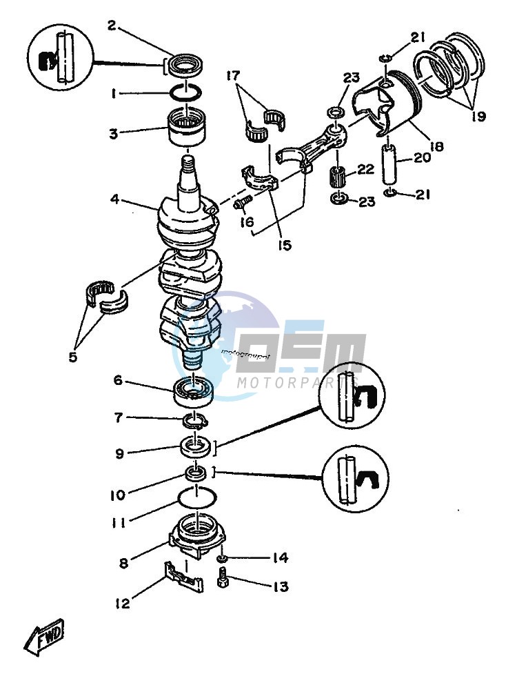 CRANKSHAFT--PISTON