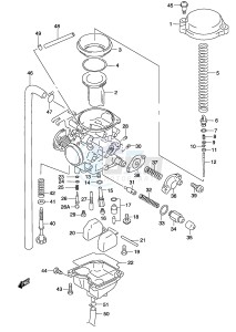 GZ250 (P19) drawing CARBURETOR (MODEL K2)