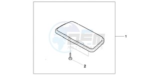 GL18009 BR / AB - (BR / AB) drawing TRUNK VANITY MIRR