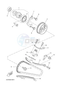 YZF-R125A YZF-R125 ABS R125 (BR61 BR61 BR61 BR61) drawing CAMSHAFT & CHAIN