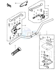 KLT 200 A [KLT200] (A4-A4A DUCKSTER) [KLT200] drawing HANDLEBAR -- 83 KLT200-A4_A4A- -