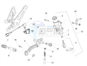 RSV4 1100 RACING FACTORY E4 ABS (EMEA-GSO) drawing Rear master cylinder