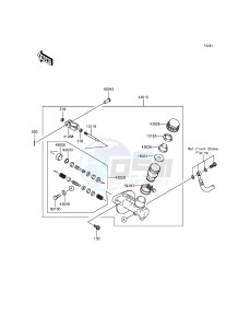 MULE 610 4x4 KAF400AGF EU drawing Master Cylinder