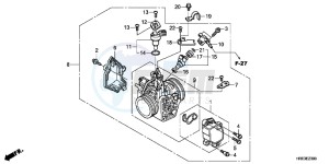 TRX500FED TRX500FE Europe Direct - (ED) drawing THROTTLE BODY