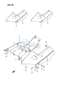 GSX1100 (E2) drawing FRAME COVER (MODEL J)