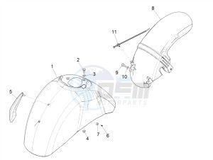 GTS 125 E4 ABS 4T SUPER (EMEA) drawing Wheel housing - Mudguard