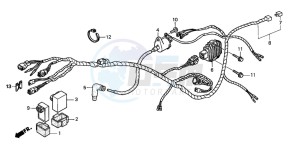 TRX250TE FOURTRAX RECON ES drawing WIRE HARNESS (TRX250TM)