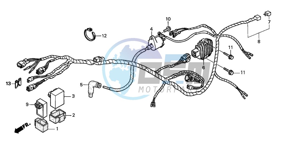 WIRE HARNESS (TRX250TM)