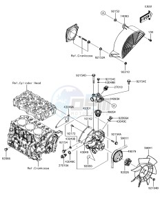 MULE PRO-DX KAF1000EJF EU drawing Water Pump