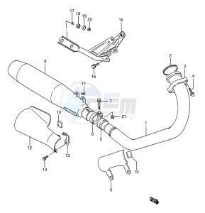 LS650 (E28) SAVAGE drawing MUFFLER