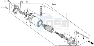 TRX350FE FOURTRAX 350 4X4ES drawing STARTING MOTOR