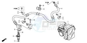 PES125 drawing THROTTLE BODY