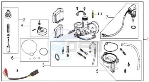 JET SPORT X R 50 drawing CARBURATOR