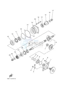 YXM700E YXM70VPHH (B42J) drawing MIDDLE DRIVE GEAR