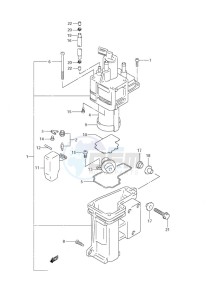 DF 60 drawing Fuel Vapor Separator (S/N 971544 to 97XXXX)