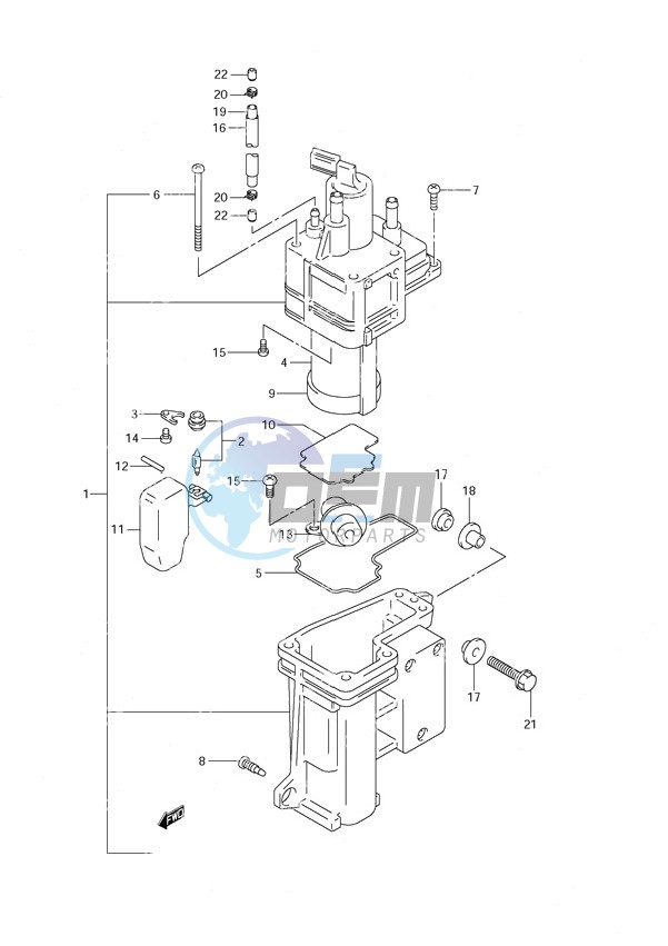 Fuel Vapor Separator (S/N 971544 to 97XXXX)