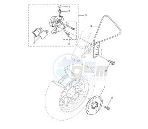 BW'S NAKED 50 drawing FRONT BRAKE CALIPER