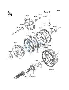 ER-6f ABS EX650B6F GB XX (EU ME A(FRICA) drawing Clutch