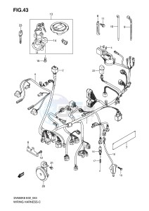 SV650S (E2) drawing WIRING HARNESS (SV650SK8 SK9 SUK8 SUK9 SL0 SUL0)