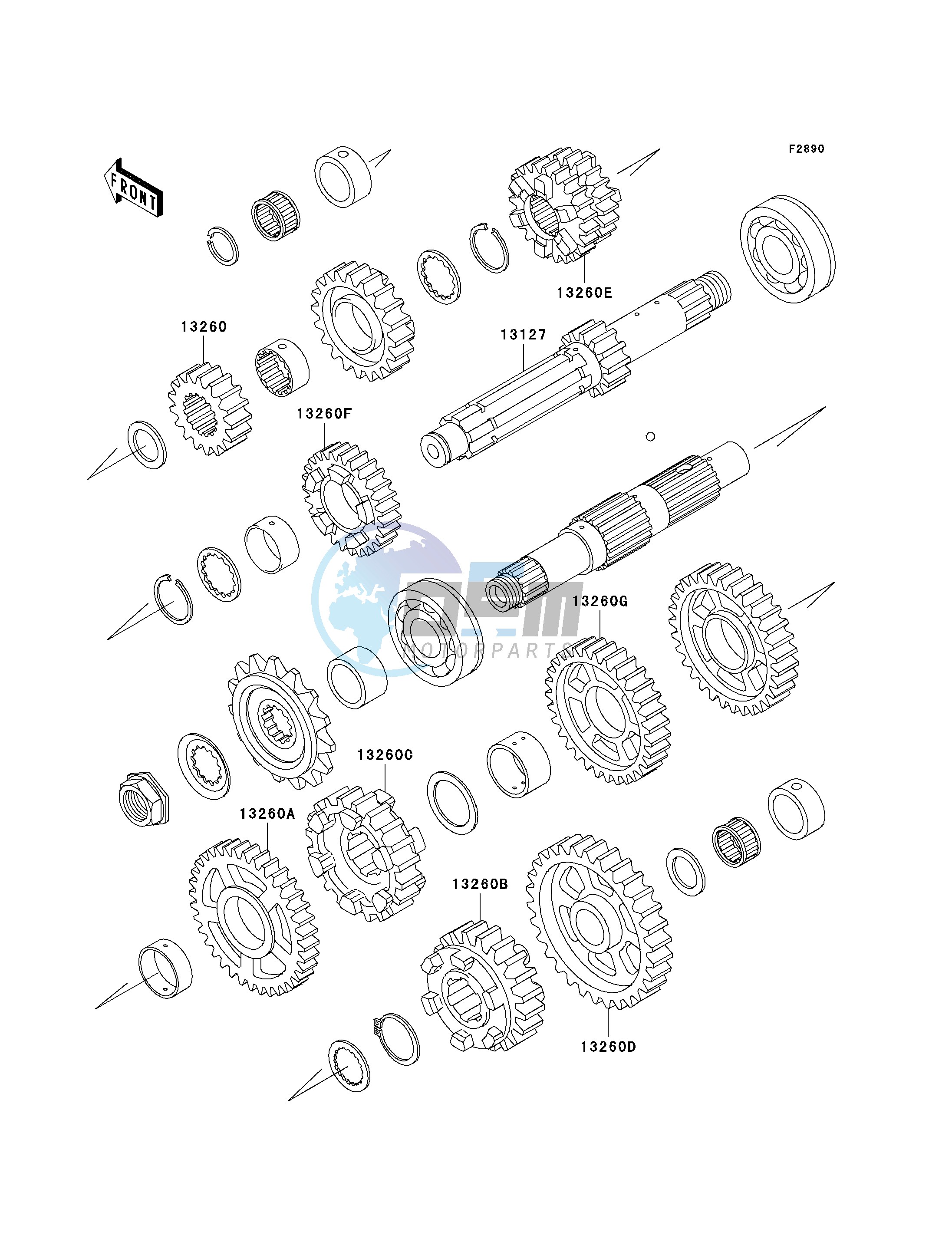 OPTIONAL PARTS-- ZX-7RR TRANS.- -