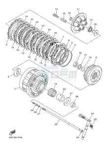 XJ6F 600 DIVERSION F (1CWP 1CWN) drawing CLUTCH