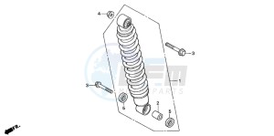 TRX350TM RANCHER drawing REAR CUSHION