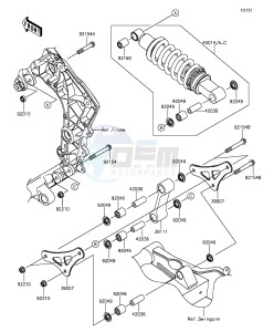 Z1000 ZR1000FFF FR GB XX (EU ME A(FRICA) drawing Suspension/Shock Absorber