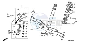 CRF250R9 Europe Direct - (ED / CMF) drawing STEERING STEM(CRF250R8/9) /STEERING DAMPER