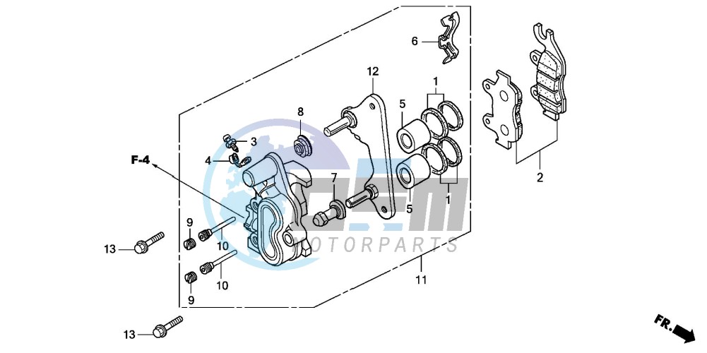 FRONT BRAKE CALIPER