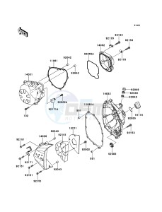 Z750R ZR750NBF FR GB XX (EU ME A(FRICA) drawing Engine Cover(s)