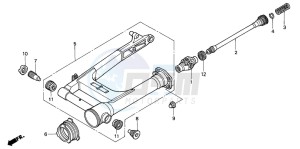 VTX1800C drawing SWINGARM