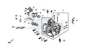 MAXSYM 600I ABS drawing CYLINDER MET PISTON / CYLINDER GASKETS TOP AND BOTTOM