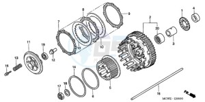 VFR8009 UK - (E / MME TWO) drawing CLUTCH