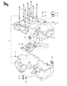 KZ 400 C (C1) drawing CRANKCASE