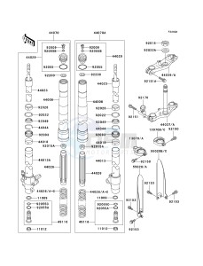 KX 85 A [KX85 MONSTER ENERGY] (A6F - A9FA) A7F drawing FRONT FORK -- A7F - A9FA- -