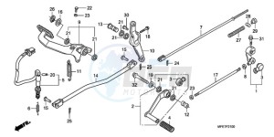 VT750C2F9 Australia - (U / KMH MME) drawing PEDAL