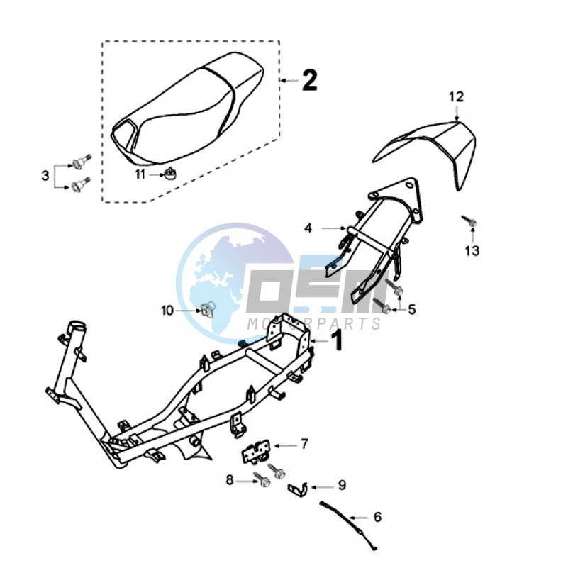 FRAME AND SADDLE