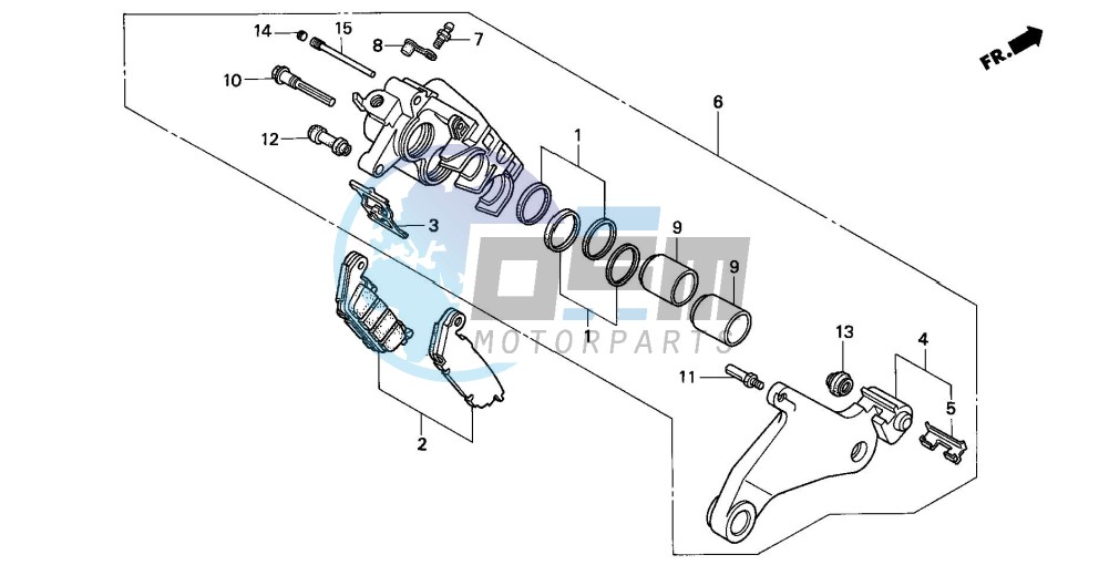 REAR BRAKE CALIPER (ST1100/ST1100AS)