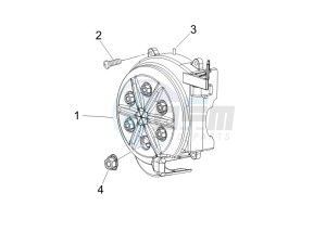 Runner 50 Pure Jet SC (UK) UK drawing Flywheel magneto cover - Oil filter