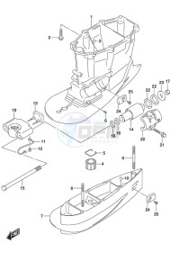 DF 300AP drawing Drive Shaft Housing w/Transom (XX)